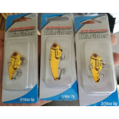 3pc lot - Johnson Thinfisher Blade bait Lure - 1/4oz and 3/16oz 