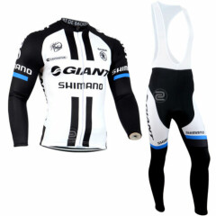 2021 New Road Cycling Riding Winter Thermal Fleece long sleeve jersey Bib 