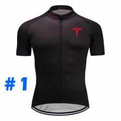 Cycling Jersey Bike Shirt Bib Short Set Clothing MTB Ride Tesla Sports Wear Top