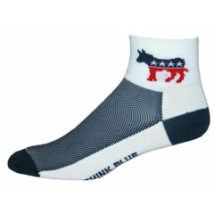 Gizmo Running Cycling Socks - Democrat - Coolmax - Made in the USA! 