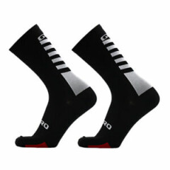 2 Pairs Cycling Outdoor Mountaineering Competition Socks Black