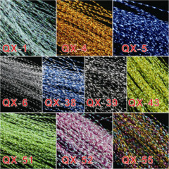Fly Tying Material 10 Bags 30cm Lure Making Material Crystal Flash