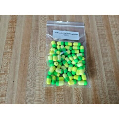 50 Each Chartreuse / Green Pill Floats 3/4" Foam Lure Pompano Surf Fishing Rigs