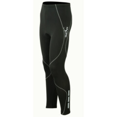 Mens Cycling Tights Winter Thermal Cold Wear Padded Legging Cycling Trouser