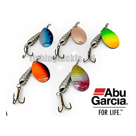 Abu Garcia 12g Pitted Spinners Trout Fishing Lures - 5 Colours - Spinner Lure image {1}