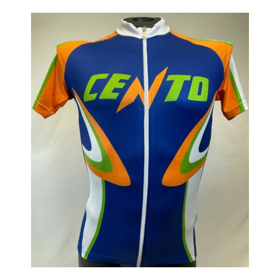 Classic Cycling Jersey - Arancia - Full Zip - Made in Italy by GSG for Cento  image {1}