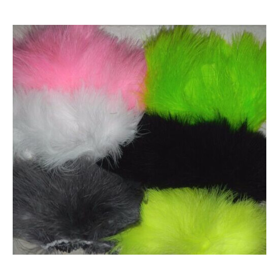 Nimrod's Tackle 1/4 OZ STRUNG BLOOD QUILL MARABOU FEATHERS PICK FROM 30+ COLORS image {1}