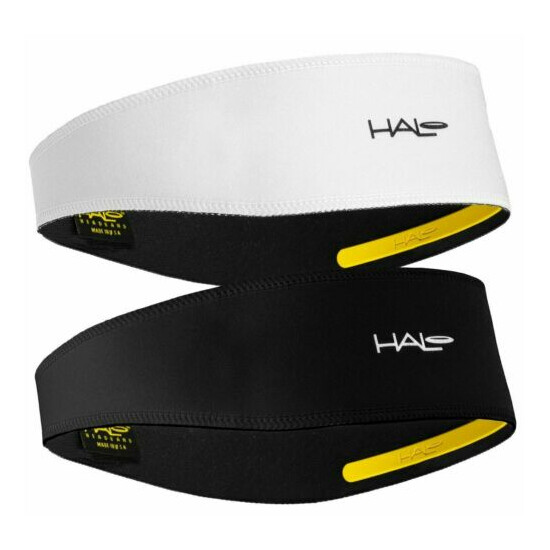 Halo Headband Sweatband Pullover, White and Black - 2 Pack Thumb {1}