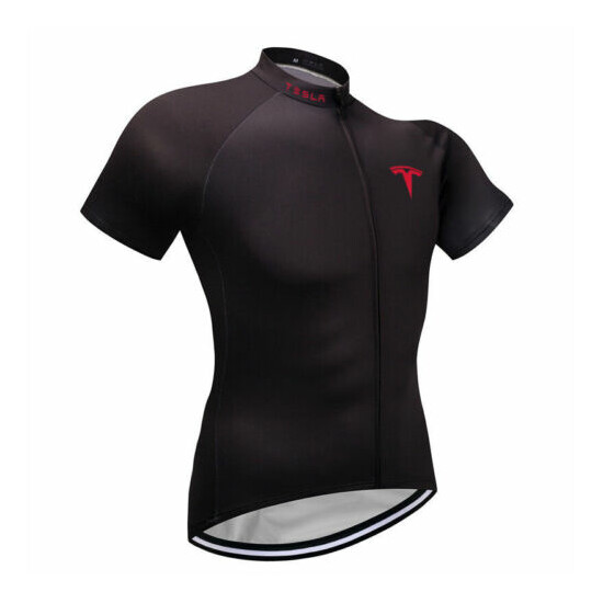 Cycling Jersey Bike Shirt Bib Short Set Clothing MTB Ride Tesla Sports Wear Top Thumb {9}