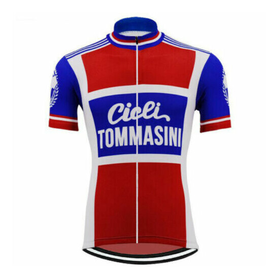 RETRO Cicli Tommasini Cycling Jersey MTB Cycling Jersey Short Sleeve  image {1}