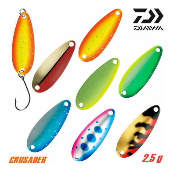 Daiwa CRUSADER 2.5 g Trout Spoon Assorted Colors image {1}