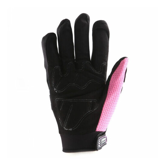 NEW Motorcycle Motocross MX ATV Dirt BMX Bike Racing Textile Gloves Pink XS-XXL image {2}