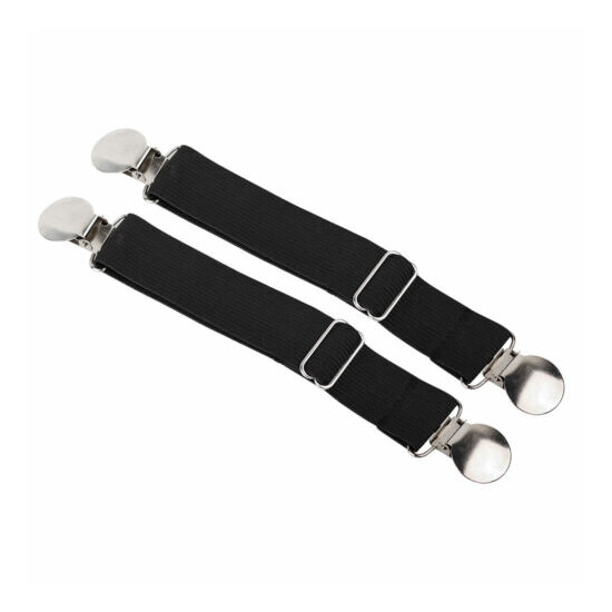 4PCS Motorcycle Pant Leg Clamps straps clips holder ryder Stirrups ADJUSTABLE image {3}
