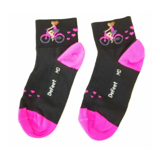 DeFeet Aireator Sugarfly Women's Sock Black/Pink LG/XL