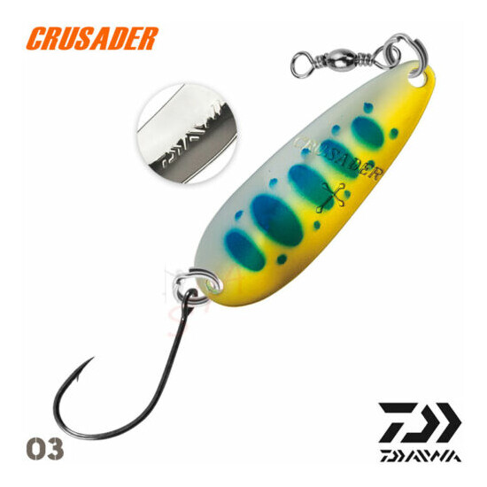 Daiwa Crusader 7 g 40 mm trout spoon various colors image {2}