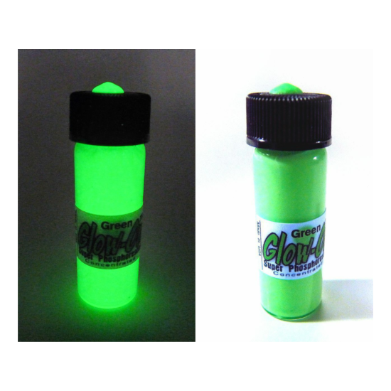 Glow-On GREEN Glow Paint For Gun Sights, Fishing Lures, 4.6 ml Vial, Bright image {1}