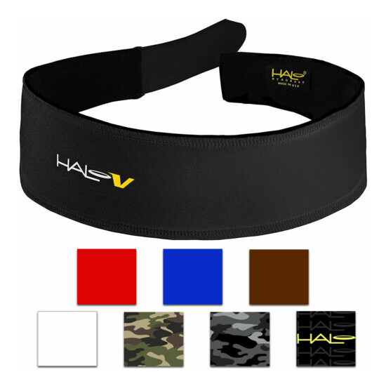 Halo Headband V Hook and Loop Sweatband image {1}