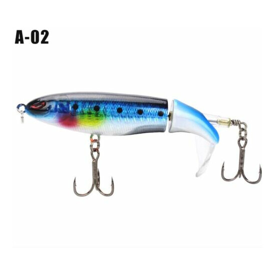 Whopper Plopper 90mm 15g Topwater Popper Fishing Lure Bait Hook Tackle - 8 color image {13}