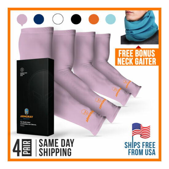 Basketball Arm Sleeves BLACK for Men Women Compression Sleeve Multi Color image {89}