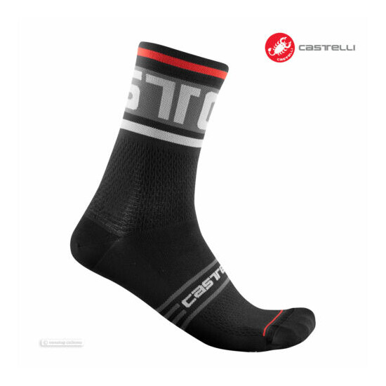 Castelli PROLOGO 15 Cycling Socks : BLACK - One Pair image {1}