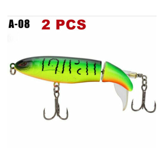 Whopper Plopper 90mm 15g Topwater Popper Fishing Lure Bait Hook Tackle - 8 color image {27}