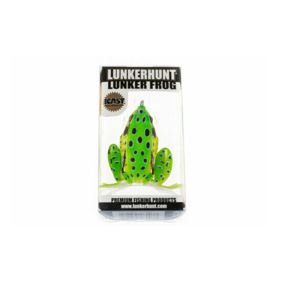 Lunkerhunt, Frog, Award Winning, LF03-1/2 oz., Leopard, Legs Extend Retrieve image {3}