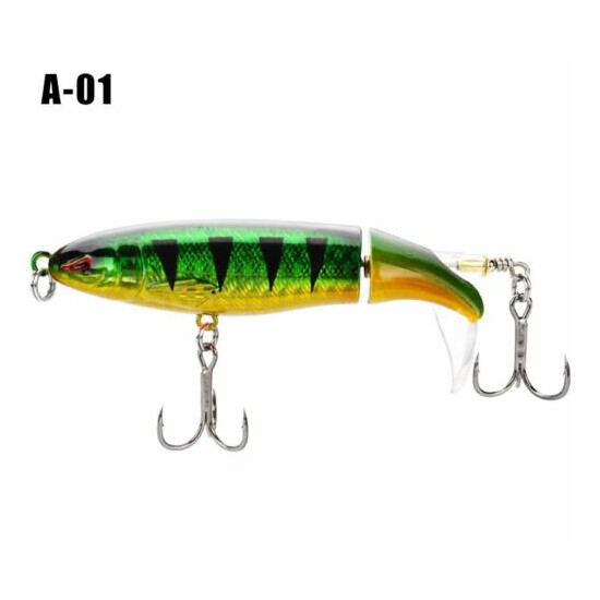 Whopper Plopper 90mm 15g Topwater Popper Fishing Lure Bait Hook Tackle - 8 color image {12}