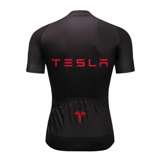 Cycling Jersey Bike Shirt Bib Short Set Clothing MTB Ride Tesla Sports Wear Top image {10}