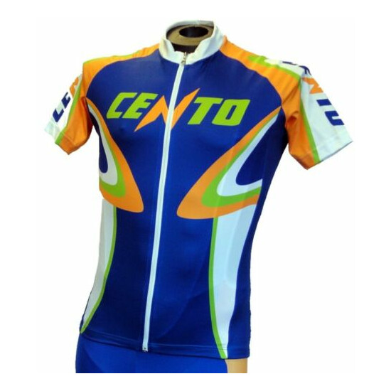 Classic Cycling Jersey - Arancia - Full Zip - Made in Italy by GSG for Cento  image {3}
