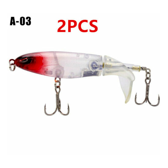 Whopper Plopper 90mm 15g Topwater Popper Fishing Lure Bait Hook Tackle - 8 color image {22}