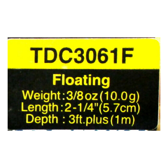 (2) TEAM DAIWA 2 1/4" TD Floating 3/8 Oz Crankbaits TDC3061F09 Tennessee Shad image {4}