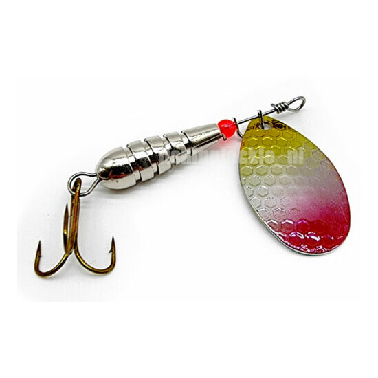 Abu Garcia 12g Pitted Spinners Trout Fishing Lures - 5 Colours - Spinner Lure image {10}