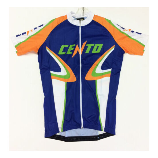 Classic Cycling Jersey - Arancia - Full Zip - Made in Italy by GSG for Cento  image {2}