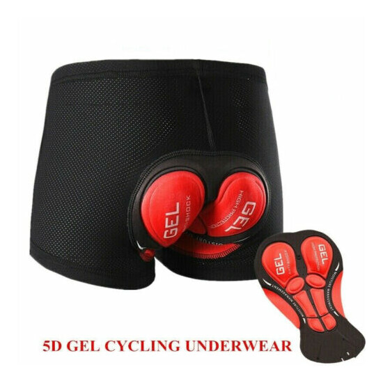 Cycling Shorts MTB Pro 5D Gel Padded Men's Bicycle road Bike Underwear image {12}