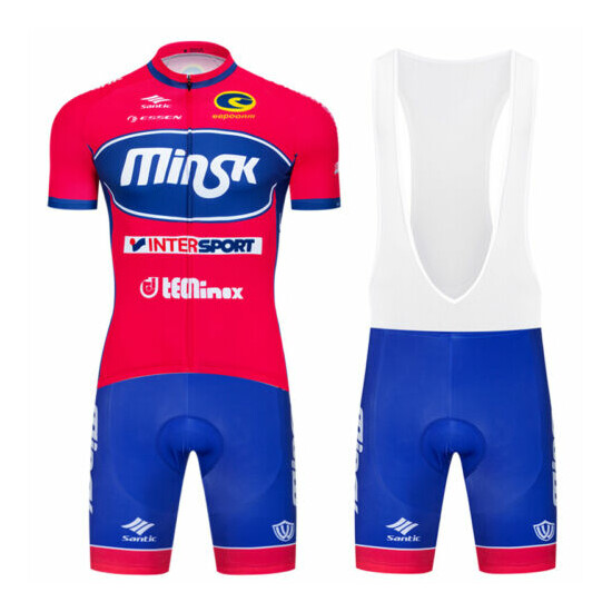 Men's MTB Road Cycling Jersey Bib Shorts Kits Team Riding Race Outfits Garments image {1}