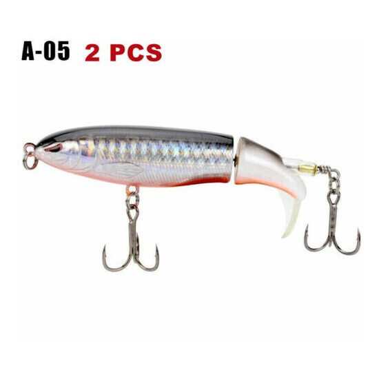 Whopper Plopper 90mm 15g Topwater Popper Fishing Lure Bait Hook Tackle - 8 color image {24}