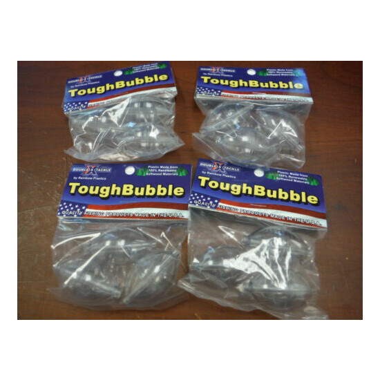 12 Count Double X Tough Bubble Bobbers MEDIUM (1-3/4" x 1-1/8") Clear RTB-35-3C image {1}