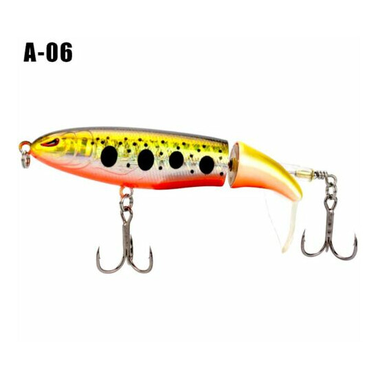 Whopper Plopper 90mm 15g Topwater Popper Fishing Lure Bait Hook Tackle - 8 color image {17}