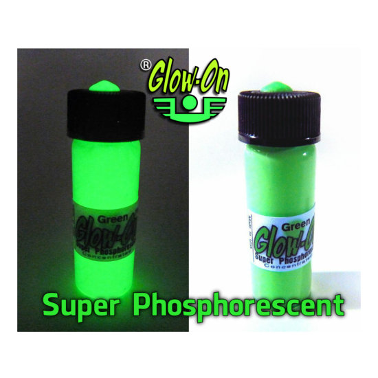 Glow-On GREEN Glow Paint For Gun Sights, Fishing Lures, 4.6 ml Vial, Bright image {2}