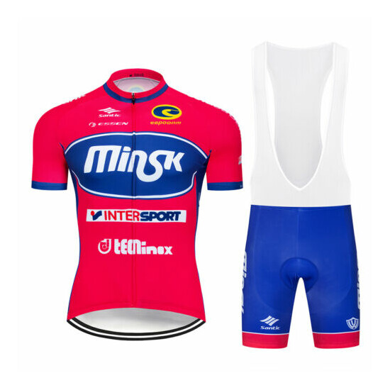 Men's MTB Road Cycling Jersey Bib Shorts Kits Team Riding Race Outfits Garments image {13}