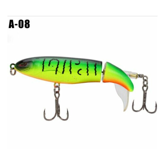 Whopper Plopper 90mm 15g Topwater Popper Fishing Lure Bait Hook Tackle - 8 color image {19}