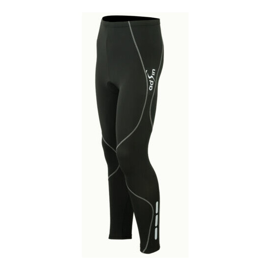 Mens Cycling Tights Winter Thermal Cold Wear Padded Legging Cycling Trouser image {1}